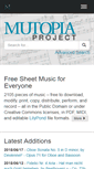 Mobile Screenshot of mutopiaproject.org